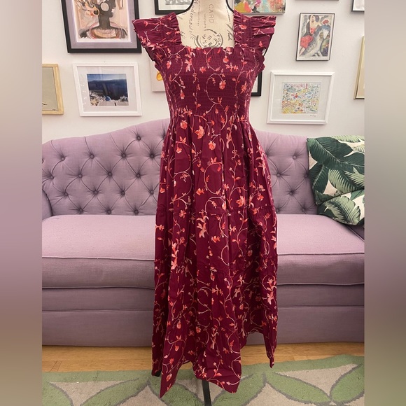 NWT Hill House Burgundy Nap Dress M - Picture 5 of 6